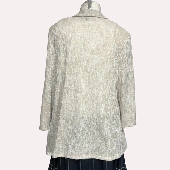 NWOT Laura Petites Tan/Beige Long Sleeve Cardigan Size XL - Picture 2 of 10